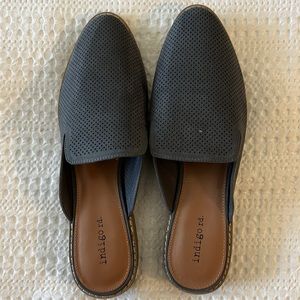 Bluish Grey Mule Flat